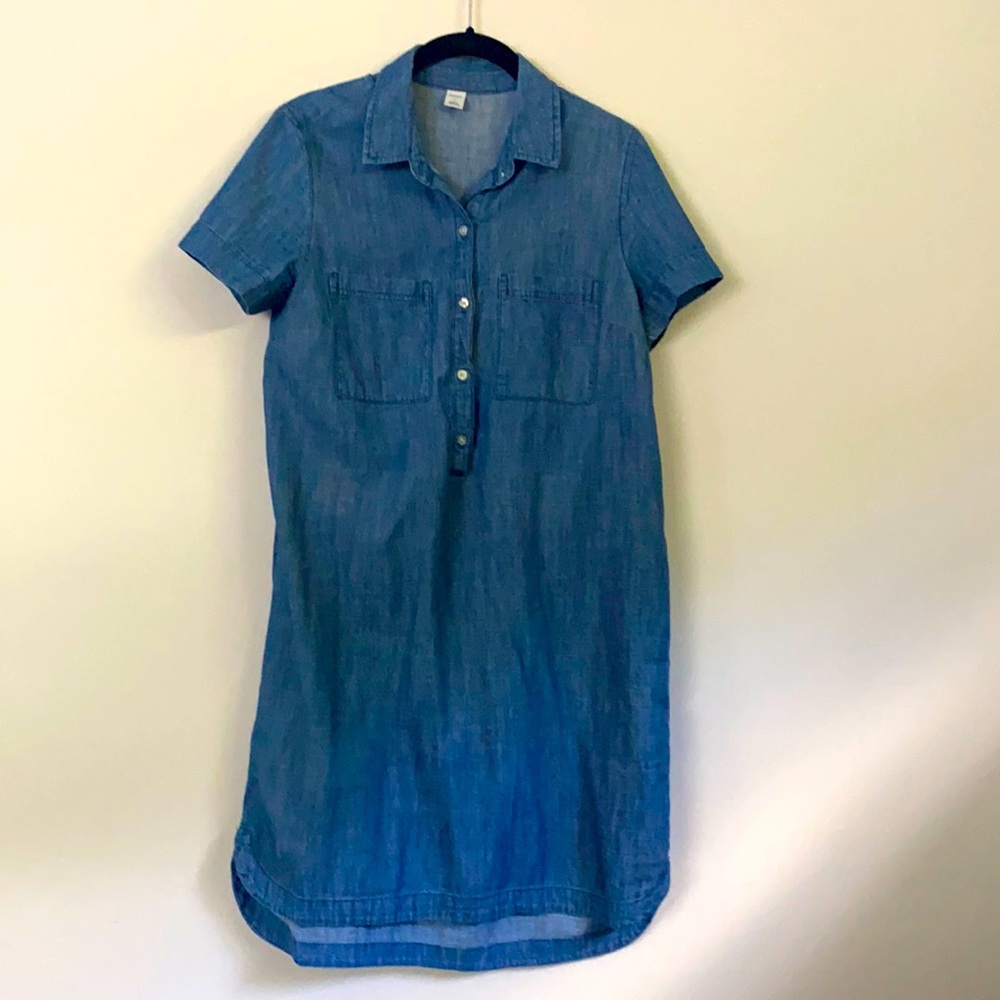 Cotton. Jean color. Dress. Old Navy.